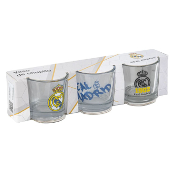 Real Madrid súprava 3 panákov Club Logo Collection