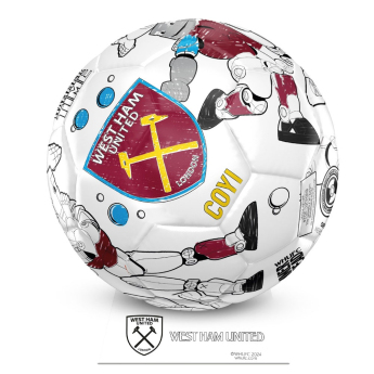 West Ham United futbalová lopta Colour - size 2