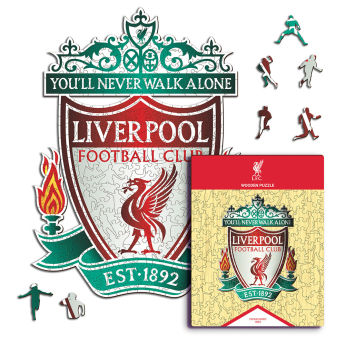 FC Liverpool drevené puzzle Crest 150 ks