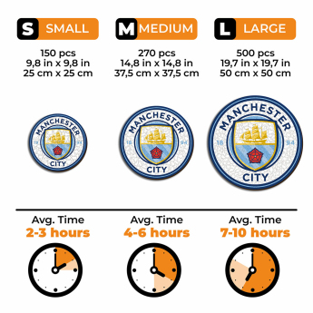 Manchester City drevené puzzle Crest 150 pcs