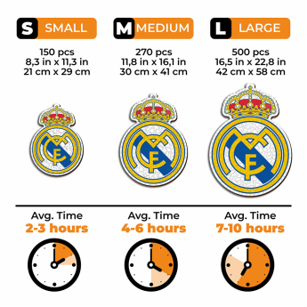 Real Madrid drevené puzzle Crest 270 pcs