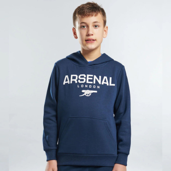 FC Arsenal detská mikina s kapucňou Logo navy