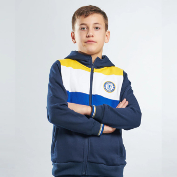 FC Chelsea detská mikina s kapucňou Full Zip colour
