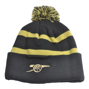 FC Arsenal zimná čiapka Bobble Stripe gold