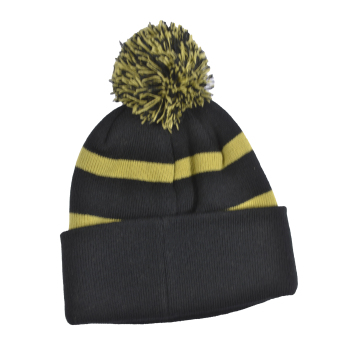 FC Arsenal zimná čiapka Bobble Stripe gold
