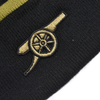 FC Arsenal zimná čiapka Bobble Stripe gold