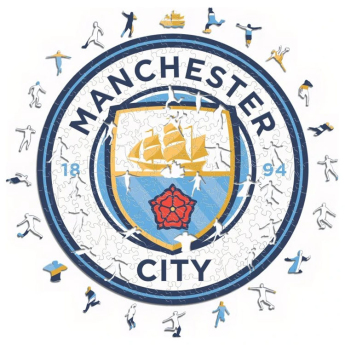 Manchester City drevené puzzle Crest 500 pcs