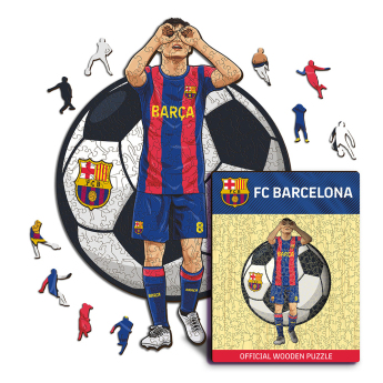 FC Barcelona drevené puzzle Pedri 500 pcs