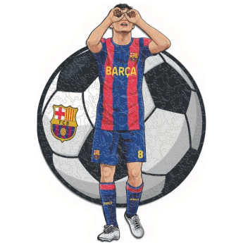 FC Barcelona drevené puzzle Pedri 500 pcs
