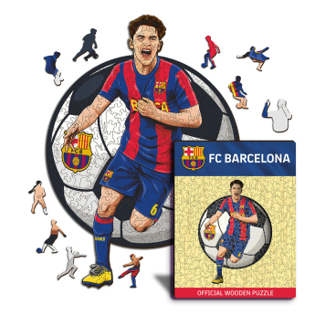 FC Barcelona drevené puzzle Gavi 500 pcs