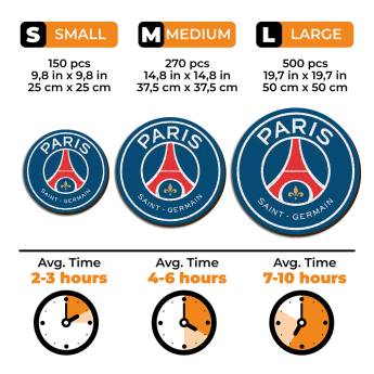 Paris Saint Germain drevené puzzle Crest 500 pcs
