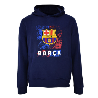 FC Barcelona detská mikina s kapucňou Marble