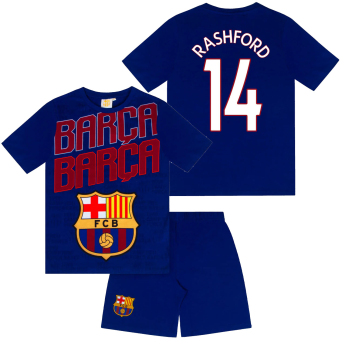 FC Barcelona detské pyžamo Short Rashford