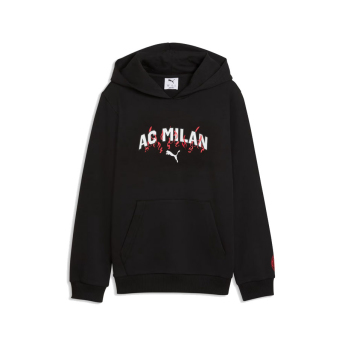 AC Milano detská mikina s kapucňou Culture black