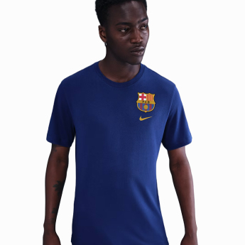 FC Barcelona pánske tričko Crest navy