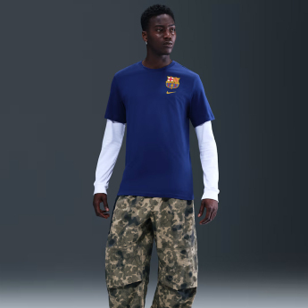 FC Barcelona pánske tričko Crest navy