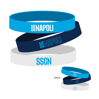 SSC Neapol gumový náramok 3pack Silicone