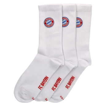 Bayern Mníchov ponožky 3 pack white