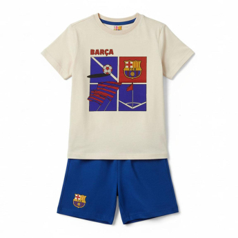 FC Barcelona detské pyžamo Short beige