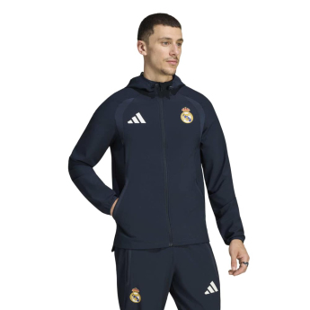 Real Madrid pánska bunda Wind Tiro Travel navy