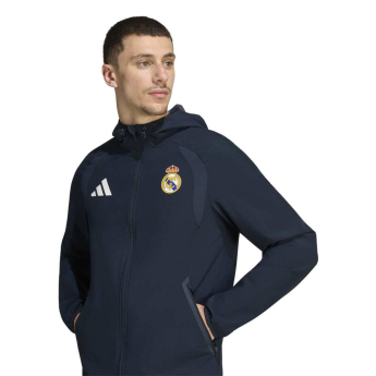 Real Madrid pánska bunda Wind Tiro Travel navy