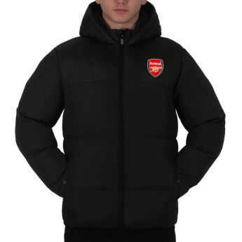 FC Arsenal pánska zimná bunda Quilted black