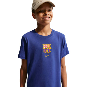 FC Barcelona detské tričko Club Crest blue