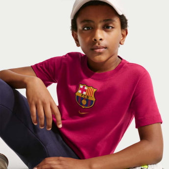 FC Barcelona detské tričko Club Crest red