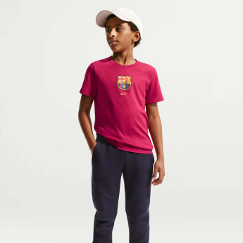 FC Barcelona detské tričko Club Crest red