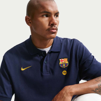 FC Barcelona polokošeľa Club Crest navy