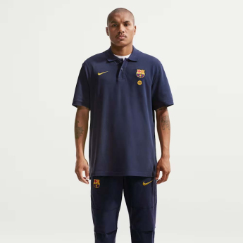 FC Barcelona polokošeľa Club Crest navy