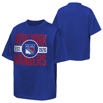 New York Rangers detské tričko NHL Shot Speed Short Sleeve Elevated