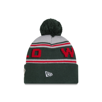 Pánská zimní čepice Minnesota Wild NHL Pom Wordmark