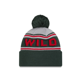 Pánská zimní čepice Minnesota Wild NHL Pom Wordmark