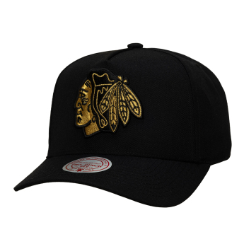 Chicago Blackhawks čiapka baseballová šiltovka NHL Black and Gold Pro Snapback