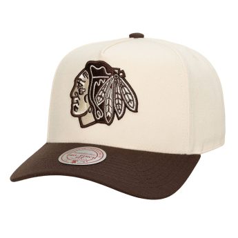 Chicago Blackhawks čiapka baseballová šiltovka NHL Brown and Cream Pro Snapback