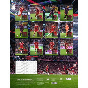 Bayern Mníchov kalendár 2027 Wall