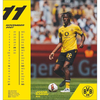 Borussia Dortmund kalendár 2027 Postcard