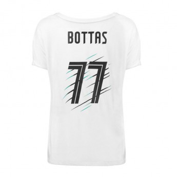 Mercedes AMG Petronas dámske tričko Valtteri Bottas 77 white F1 Team 2018