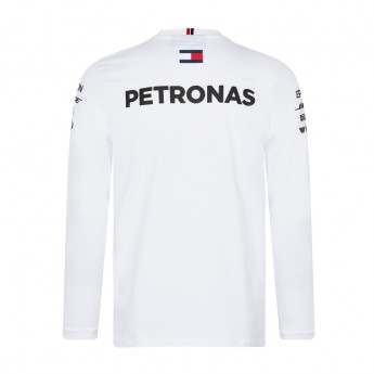 Mercedes AMG Petronas pánske tričko s dlhým rukávom Longsleeve white F1 Team 2018