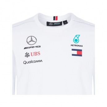 Mercedes AMG Petronas pánske tričko s dlhým rukávom Longsleeve white F1 Team 2018