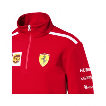 Puma Ferrari pánska mikina Half Zip red F1 Team 2018