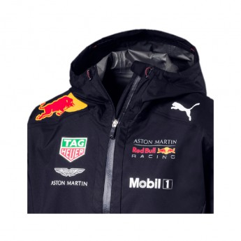 Red Bull Racing pánska bunda s kapucňou Rain navy F1 Team 2018