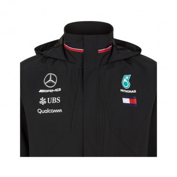 Mercedes AMG Petronas pánska bunda s kapucňou black Rain F1 Team 2018
