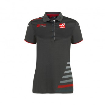 Haas F1 dámske polo tričko grey 2018