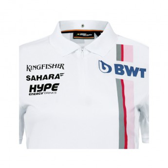 Force India dámske polo tričko white Sahara F1 Team 2018