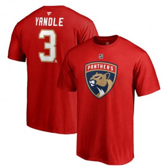 Florida Panthers pánske tričko red #3 Keith Yandle Stack Logo Name & Number