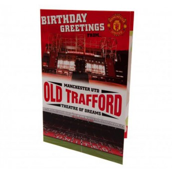 Manchester United narodeninové želanie Pop-Up Birthday Card