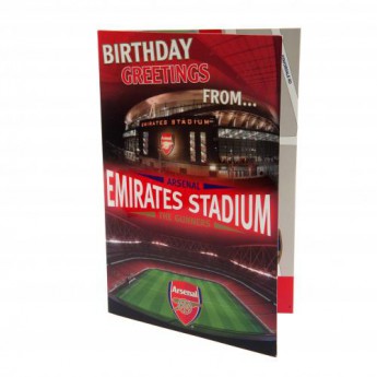 FC Arsenal narodeninové želanie Pop-Up Birthday Card