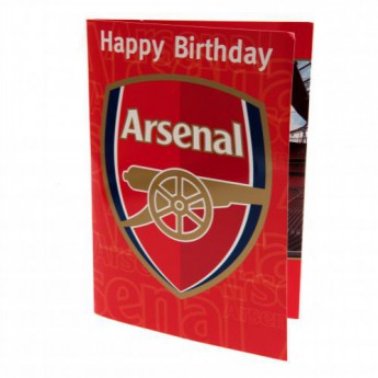 FC Arsenal narodeninové želanie Musical Birthday Card